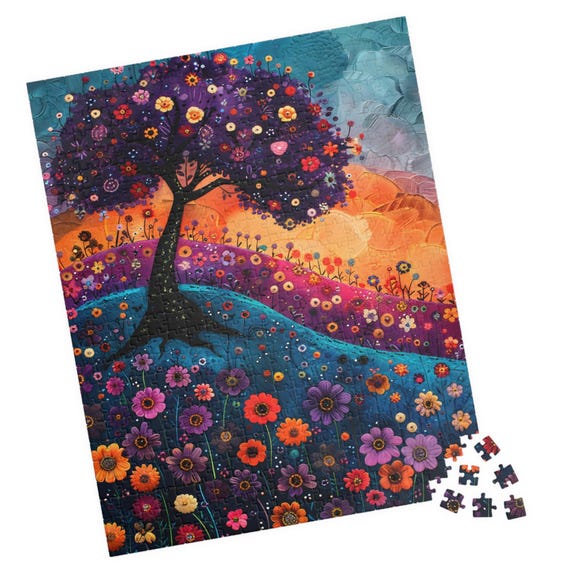 Whimsical Fantasy Countryside Puzzle Fantasy Art Jigsaw Tech Free Fun Activity Great Gift For Birthdays Paitents And Nursing Homes