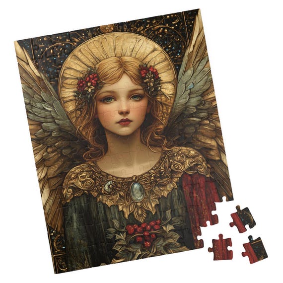Classic Angel Jigsaw Puzzle Gift For Holidays Birthdays Get Well And Nursing Homes Fun Tech Free Activity
