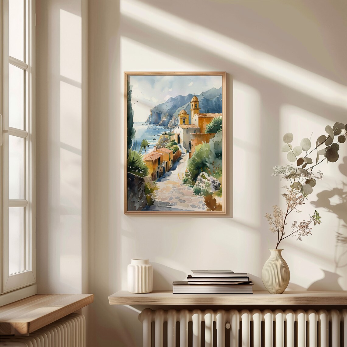 Sicily Watercolor Art Print, Italy Travel Poster - Image 4