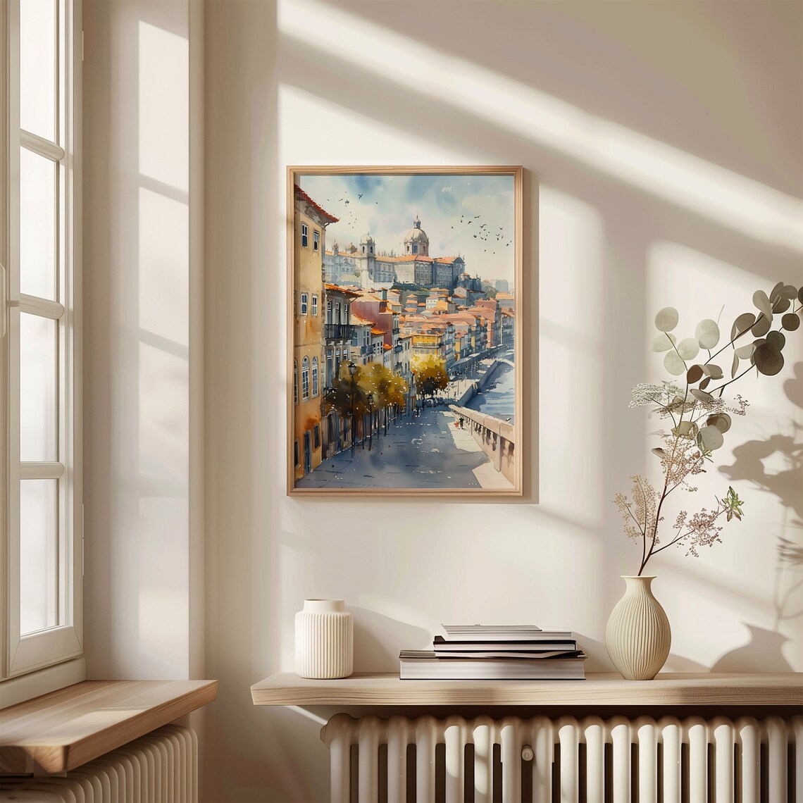 Porto Watercolor Travel Poster, Portugal Wall Art - Image 4