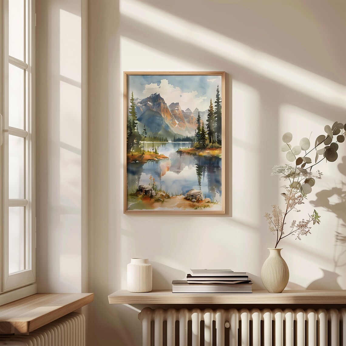 Banff Watercolor Painting Canada National Park Travel Poster - Image 4