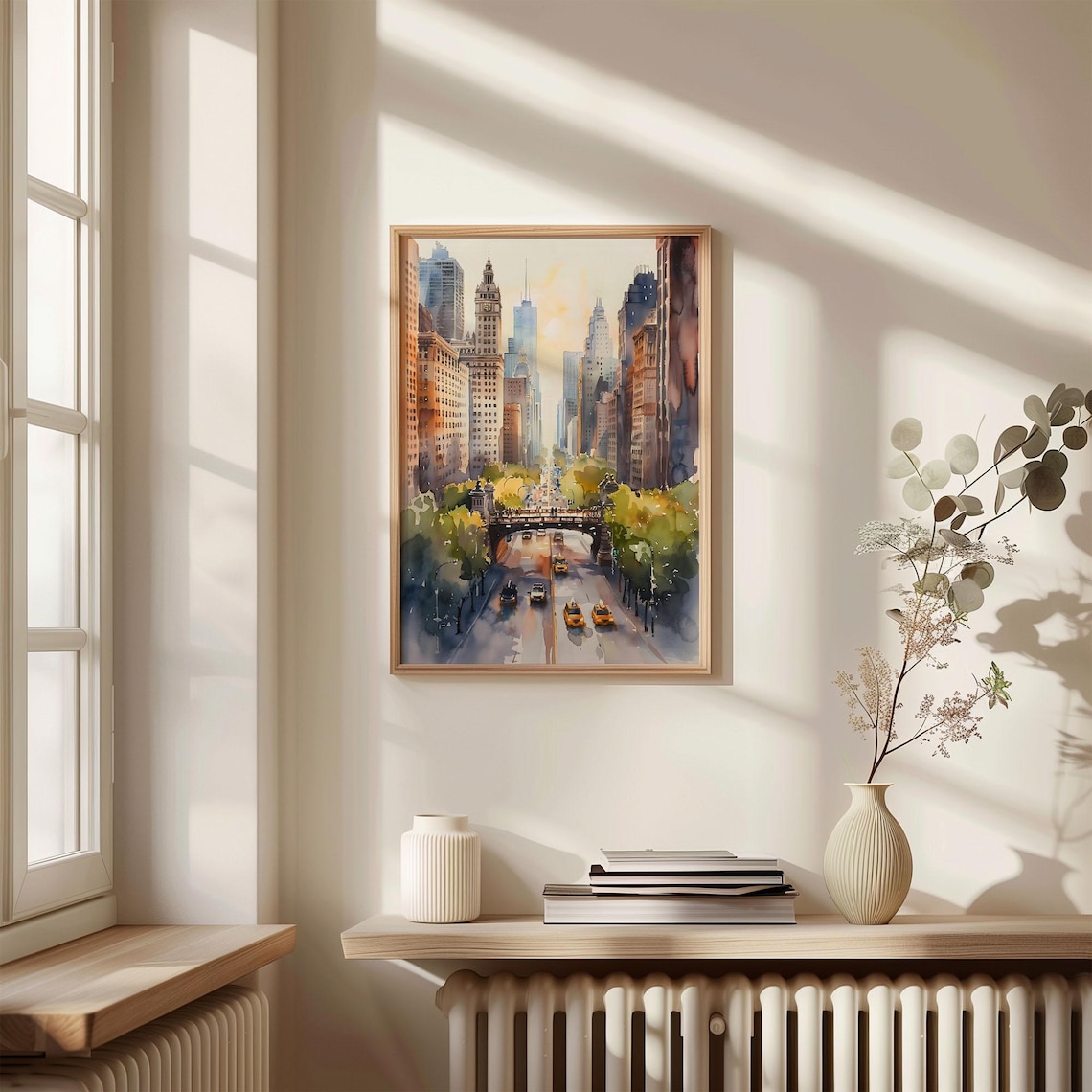 Chicago Watercolor Painting, Chicago Wall Art Print - Image 4