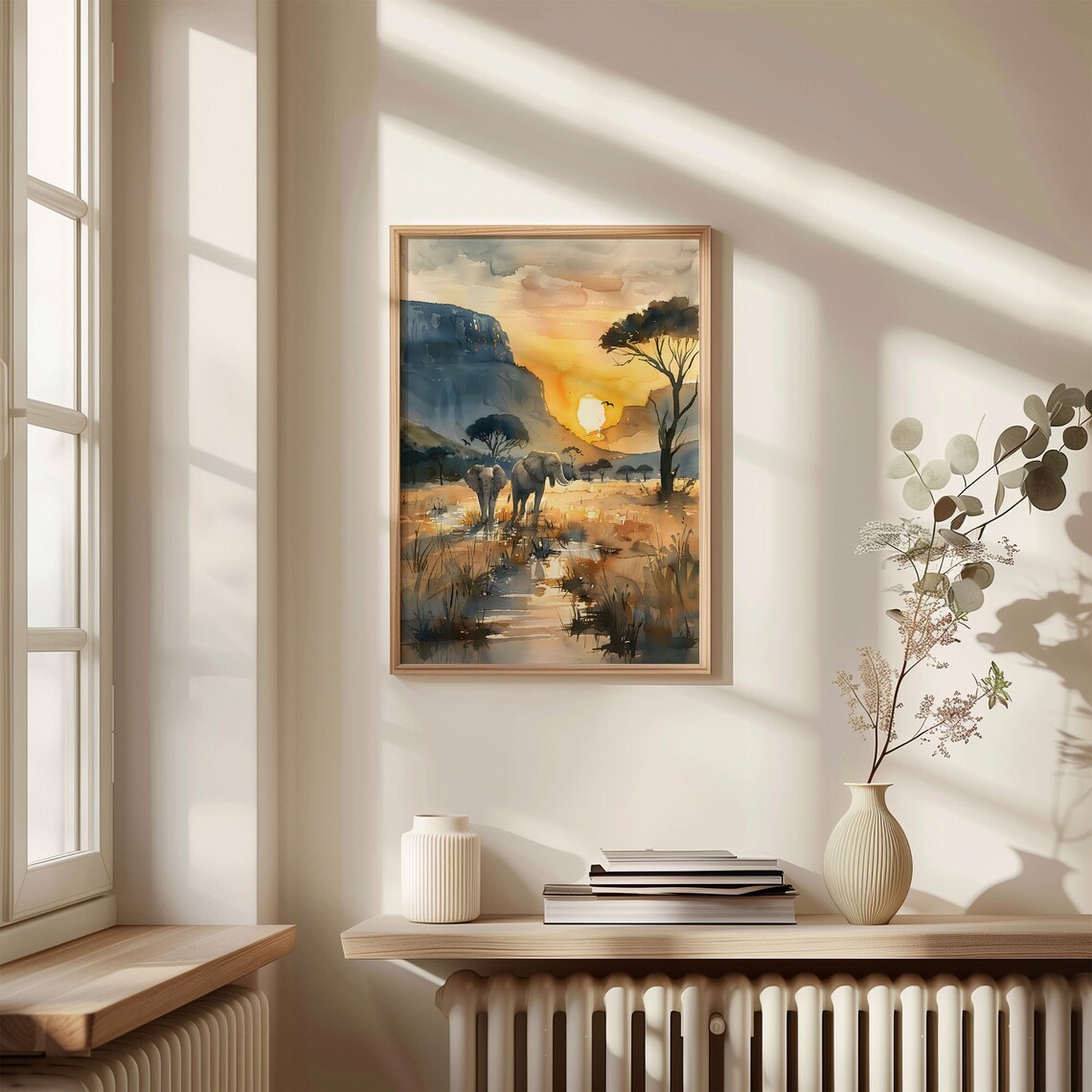 South Africa Watercolor Safari Travel Poster - Image 4