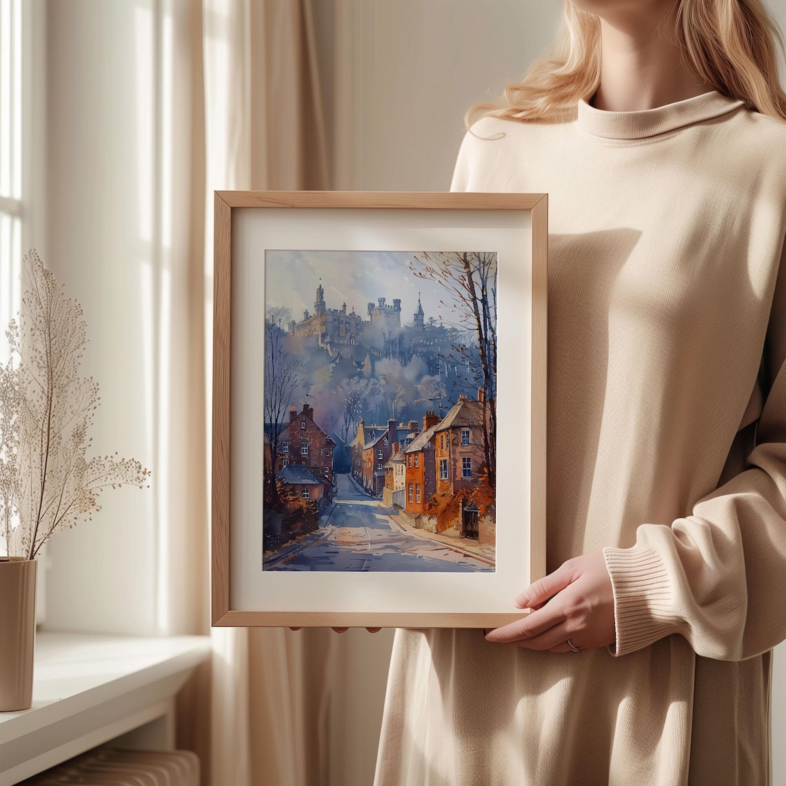 Durham Watercolor Travel Poster, Home Decor Print - Image 2