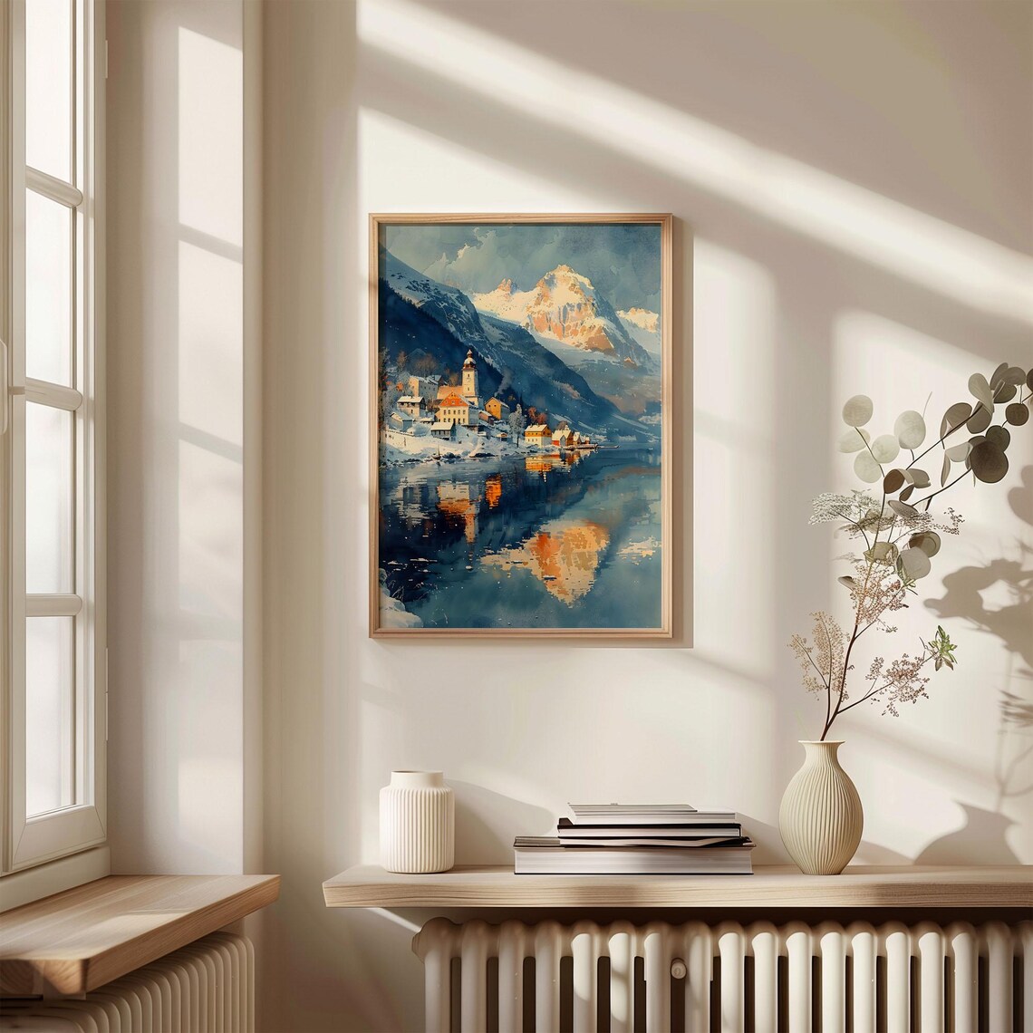 Tromso Norway Watercolor Retro Travel Poster - Image 4