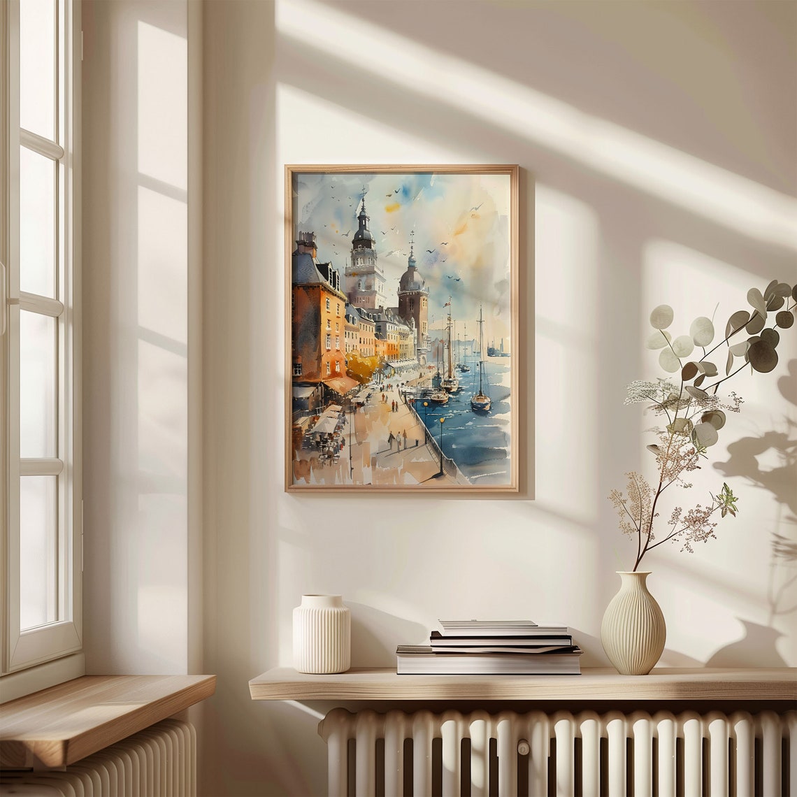 Portsmouth Watercolor Painting United Kingdom Wall Art Portsmouth Poster Travel Print Birthday Present Wedding Gift C30 76 - Image 4