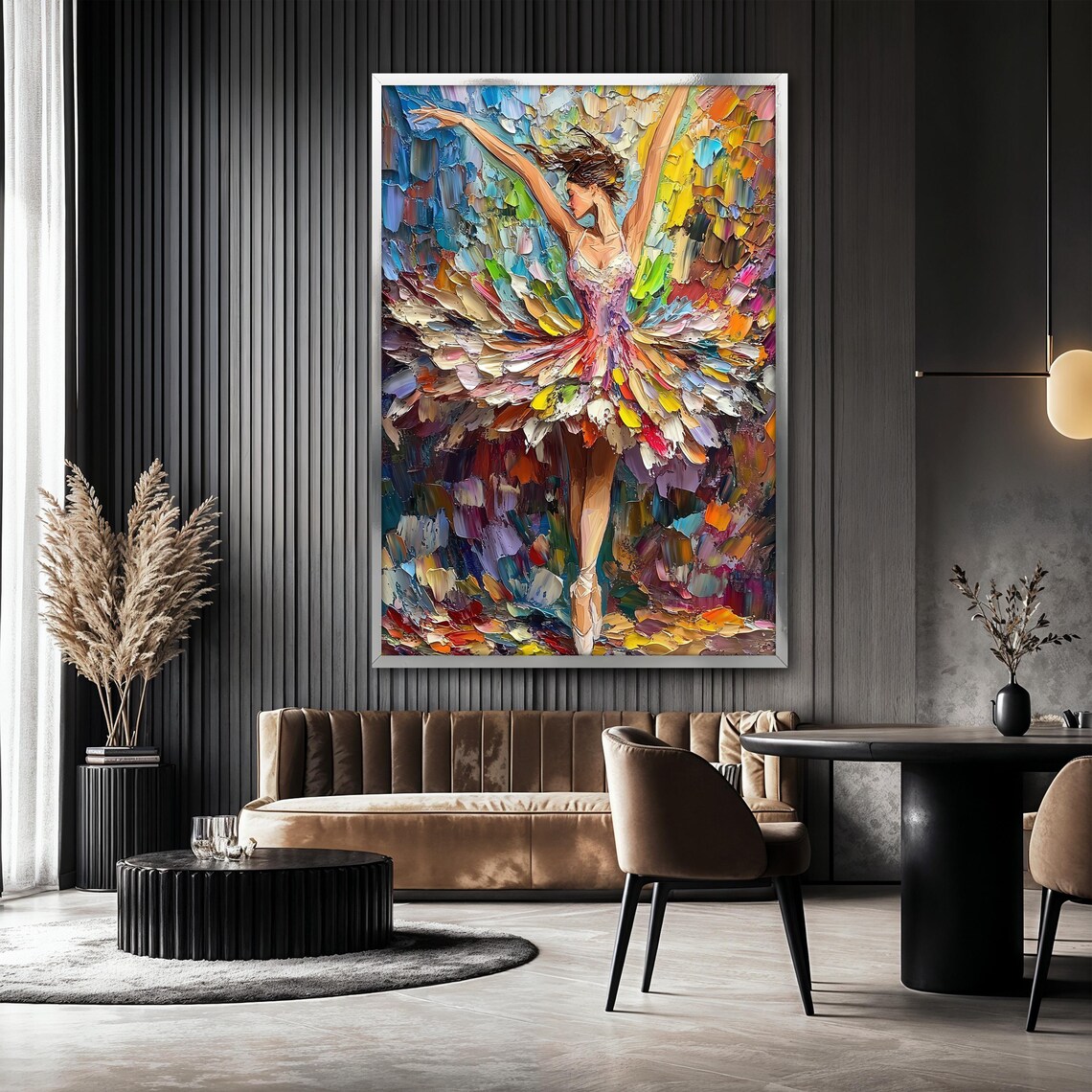 Colorful Ballerina Painting, Ballet Girl Art Print - Image 2