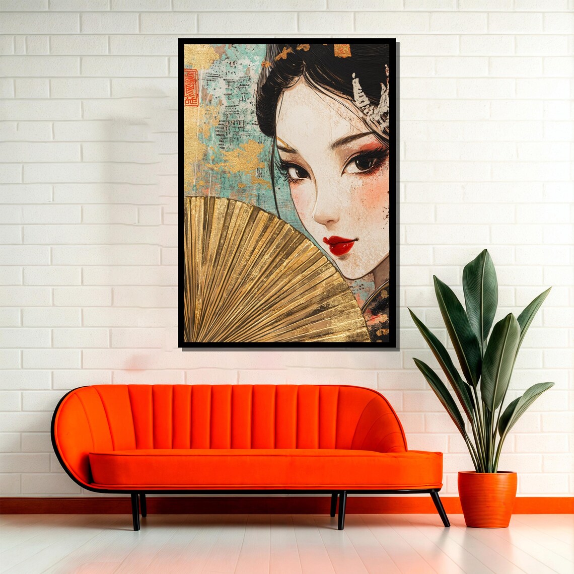 Elegant Japanese Woman Portrait, Asian Beauty - Image 2