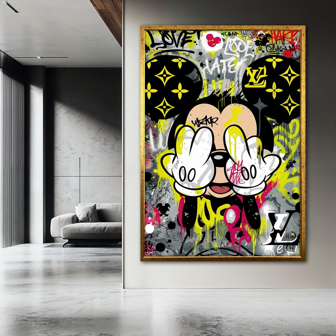 Street Art Mouse Painting, Graffiti Style Poster - Image 3