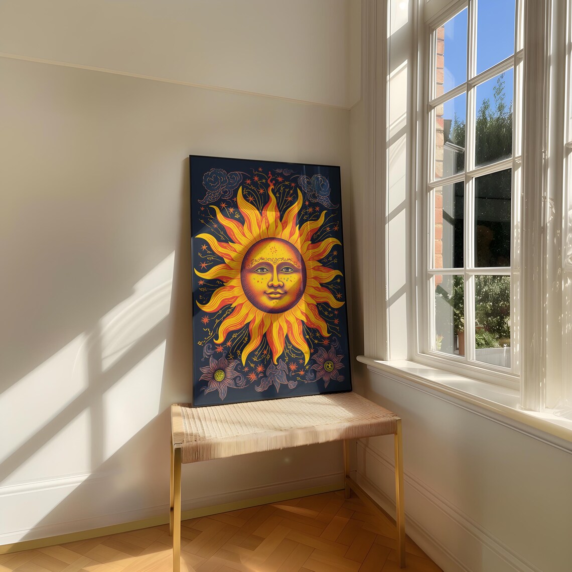 90s Celestial Sun Print, Whimsigoth Poster - Image 4