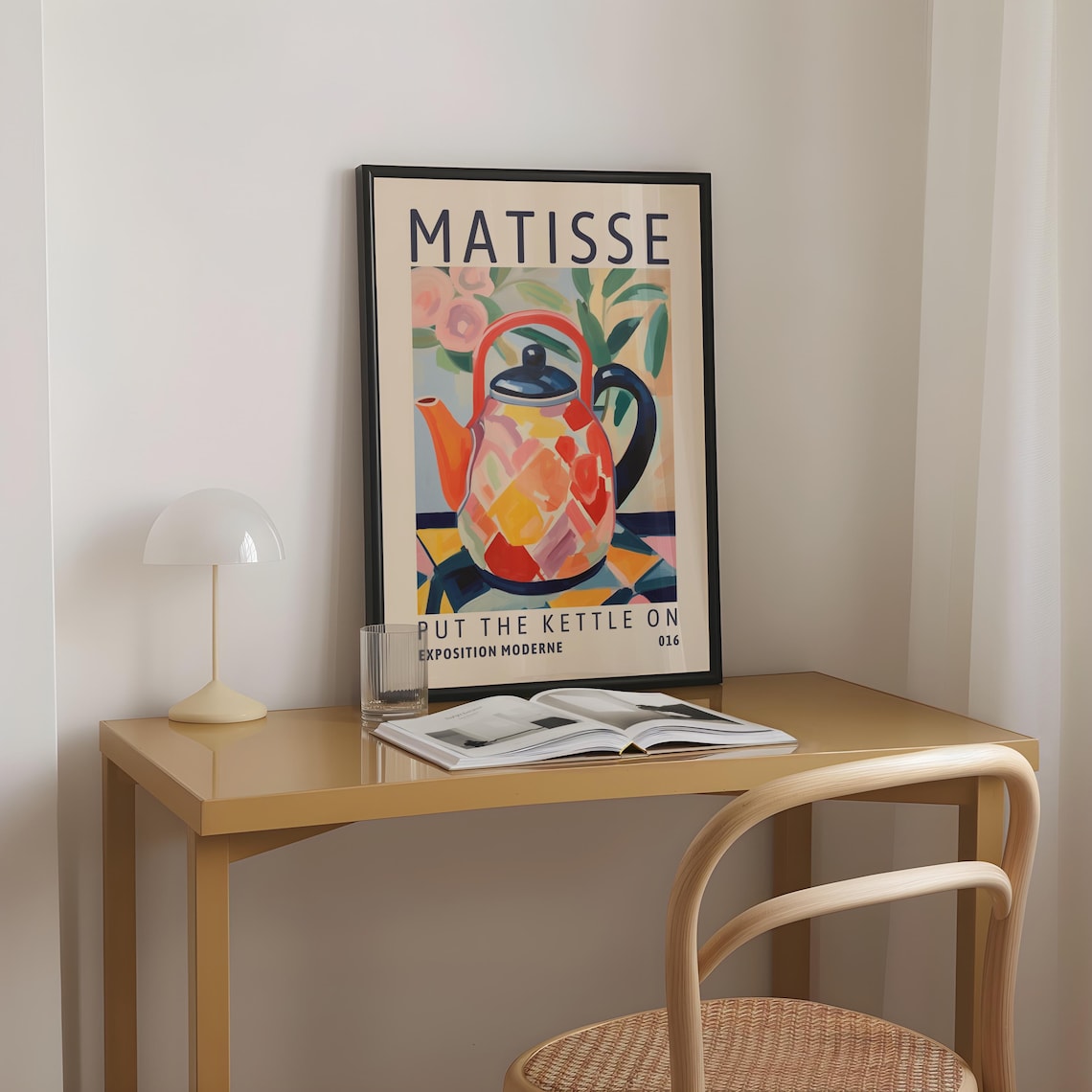 Matisse Put The Kettle On Kitchen Art Print - Image 3