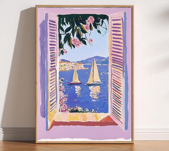 Open Window Fauvism French Riviera Poster