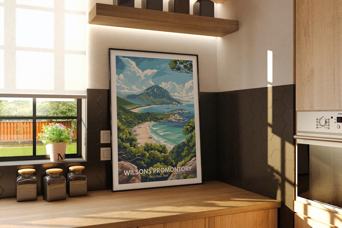 Wilsons Promontory National Park Victoria Australia Coast Travel Poster - Image 2