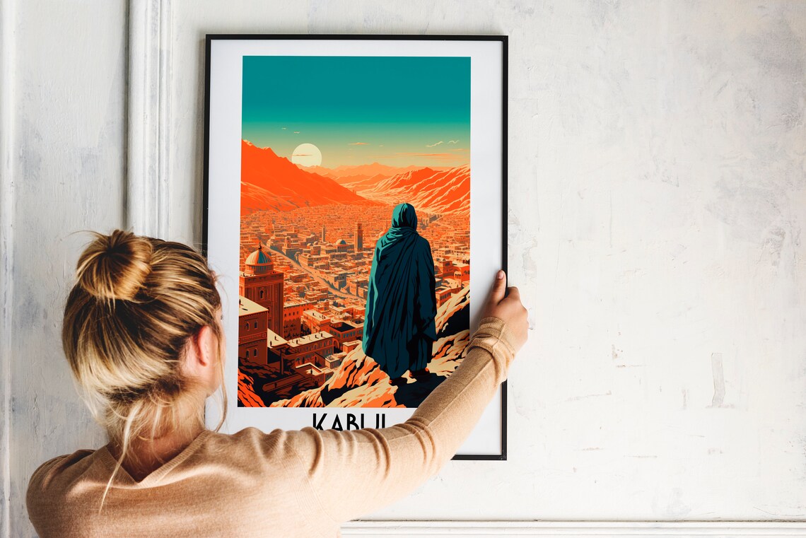 Kabul Travel Poster, Afghanistan Home Decor - Image 2