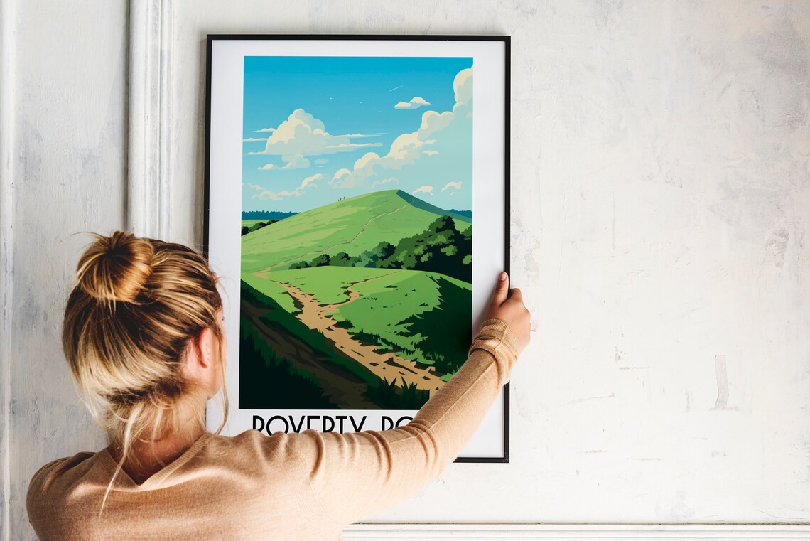 Poverty Point Louisiana Grassy Mound Ancient Earthwork Travel Poster - Image 2