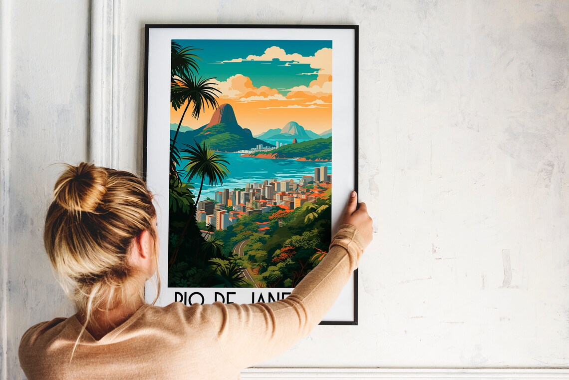 Rio De Janeiro Travel Poster, Brazil Home Decor - Image 2