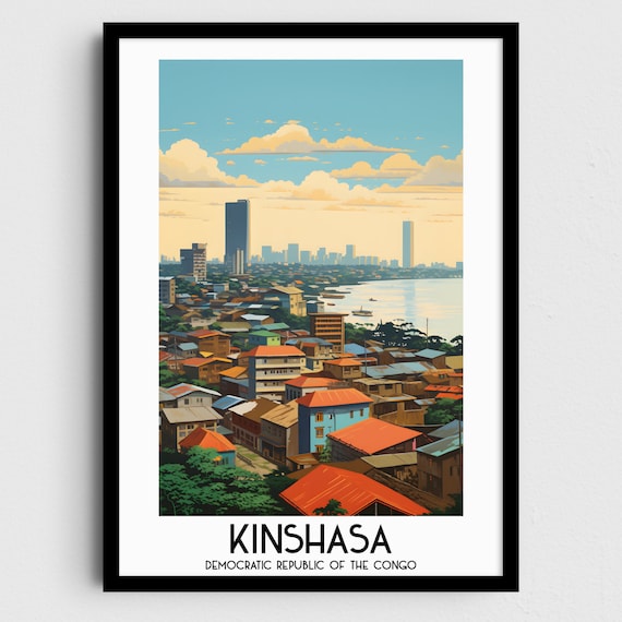 Kinshasa Travel Poster, Democratic Republic Of The Congo