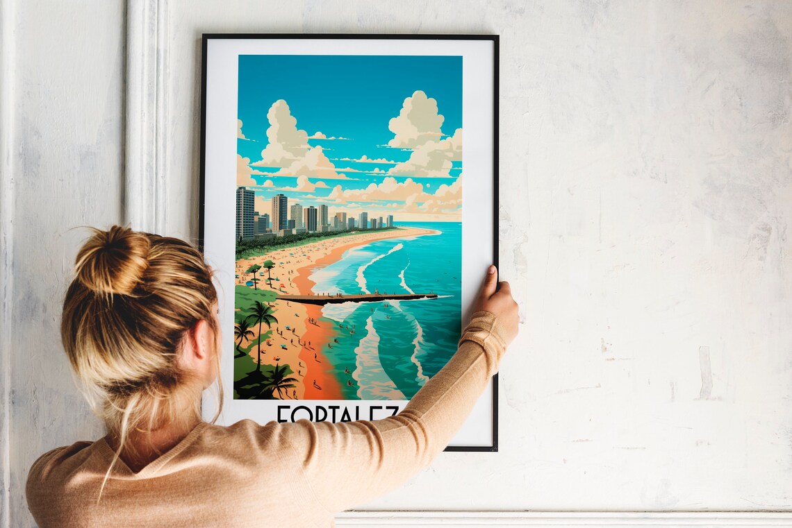 Fortaleza Travel Poster, Brazil Home Decor Print - Image 2