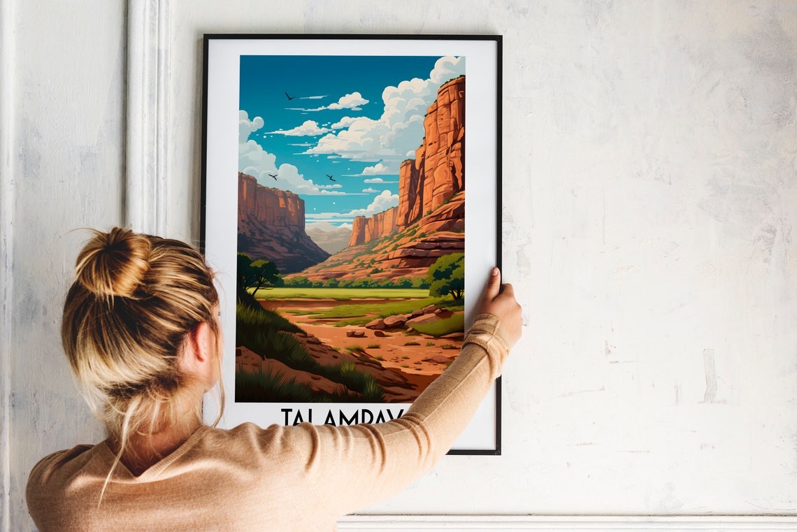 Talampaya National Park Argentina Red Rock Canyon Cliffs Poster - Image 2