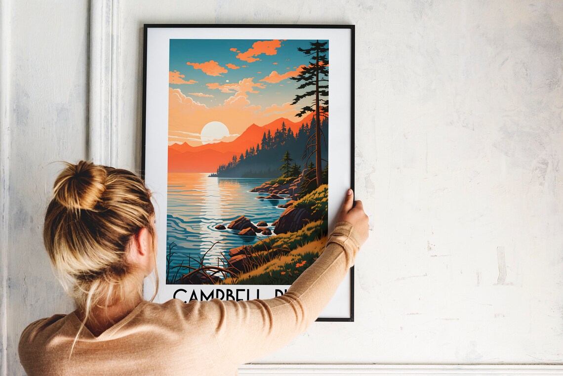 Campbell River Travel Poster, British Columbia - Image 2