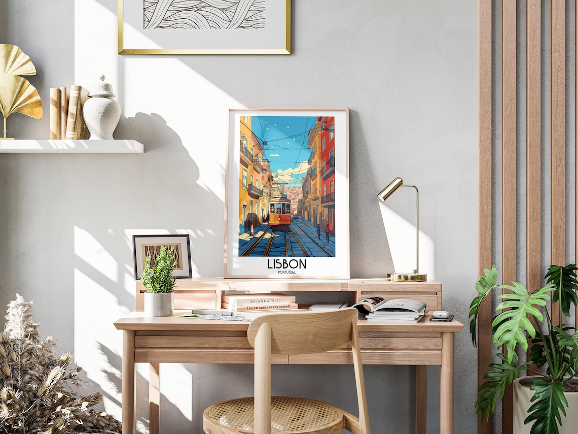 Lisbon Travel Poster, Portugal Home Decor Print - Image 3