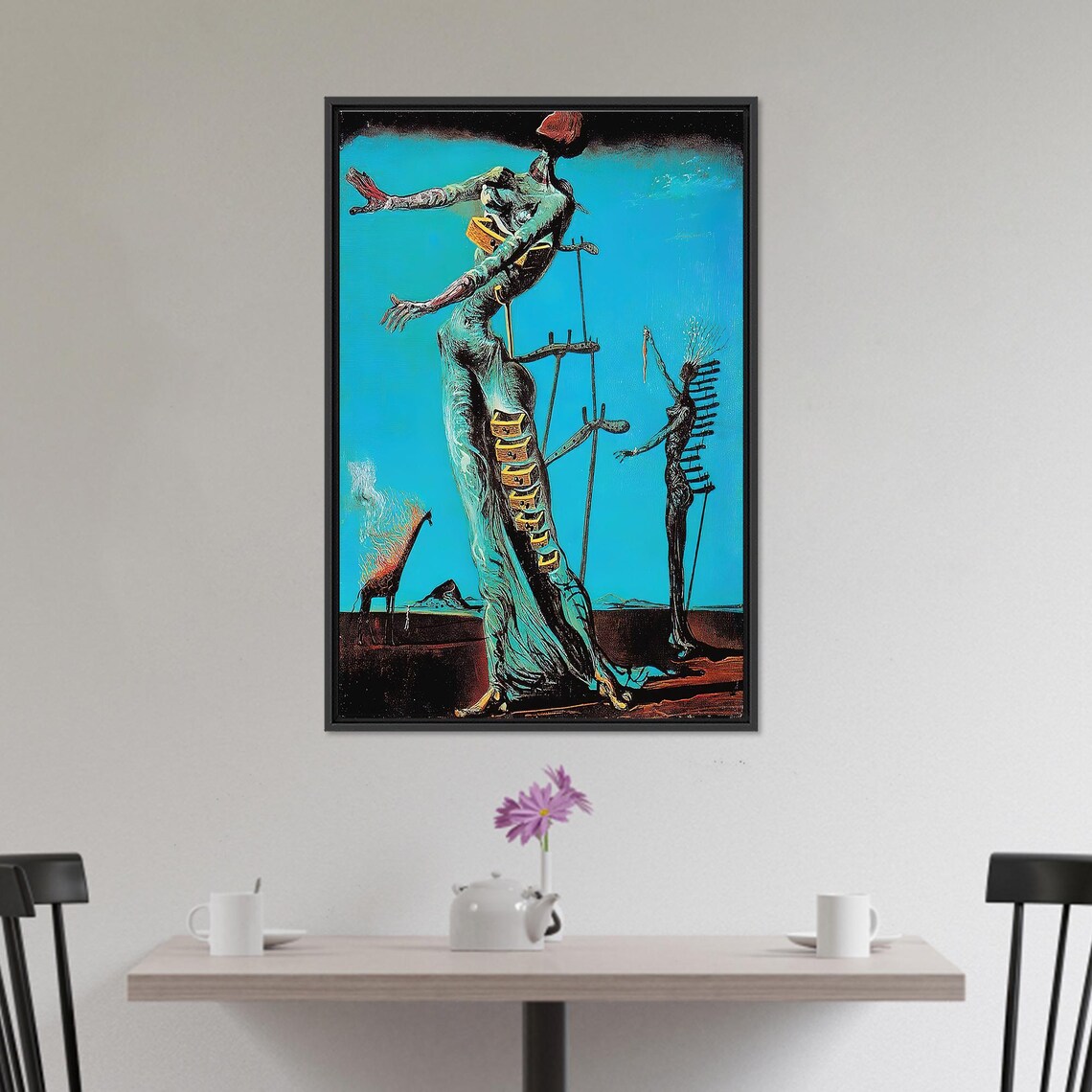 Salvador Dali, The Burning Giraffe Art Print - Image 2