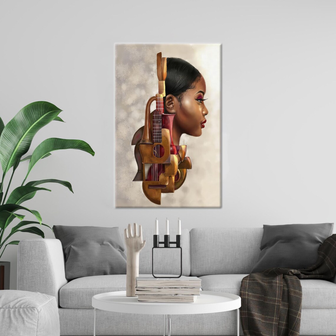 Music Room Art, Bohemian Decor Poster
