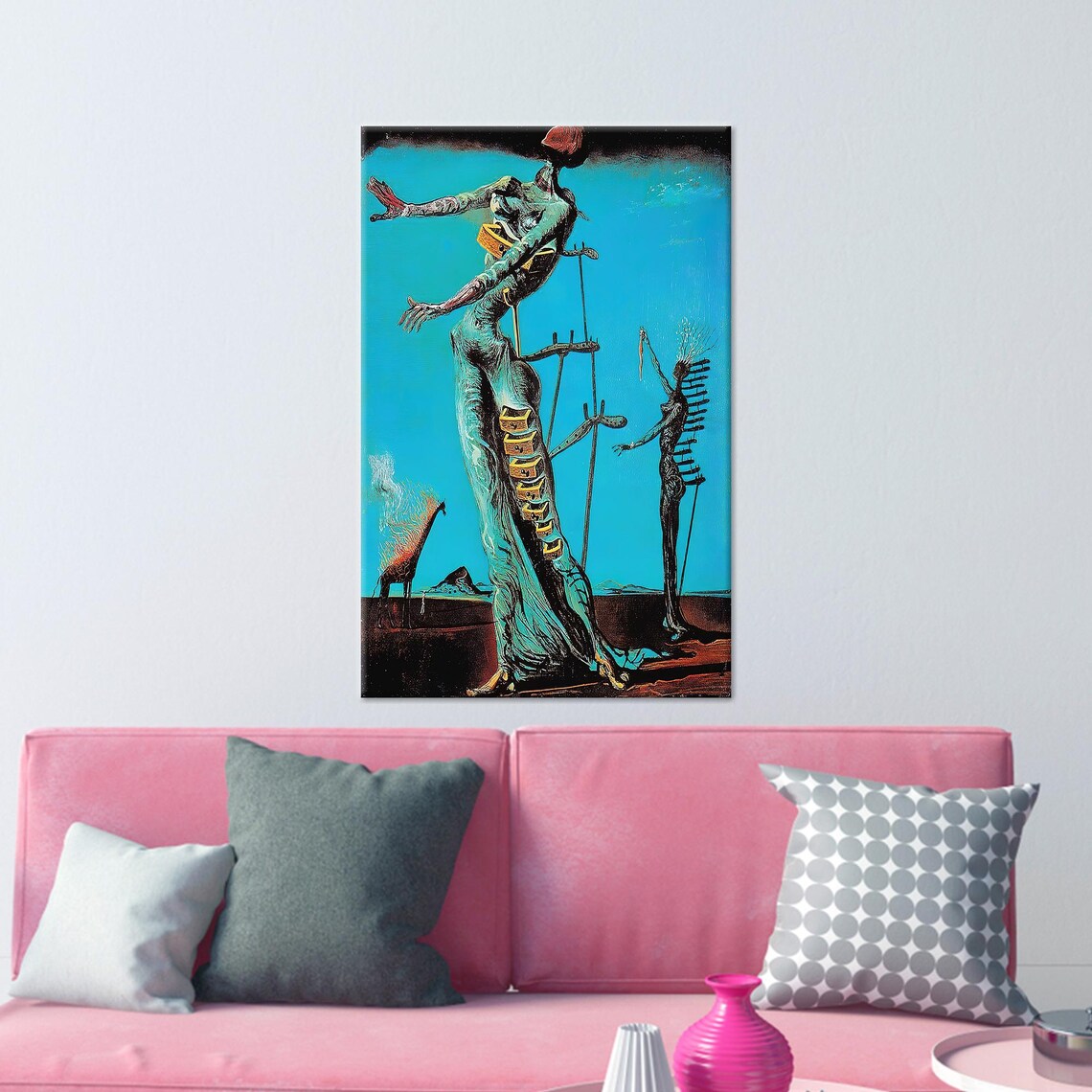 Salvador Dali, The Burning Giraffe Art Print - Image 4