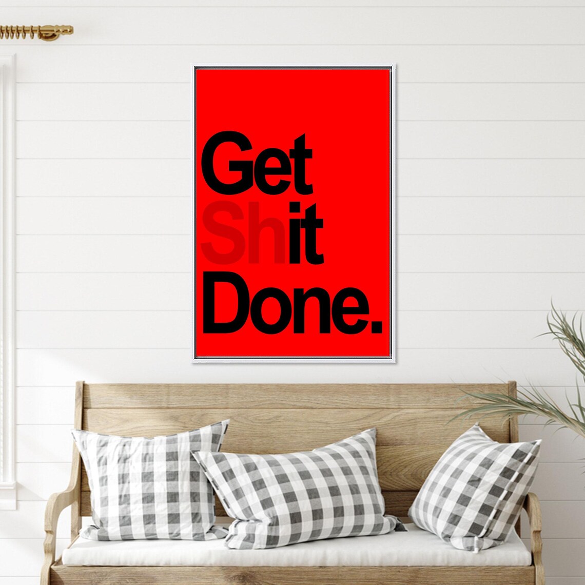 Get Shit Done Quote, Modern Wall Decoration - Image 2