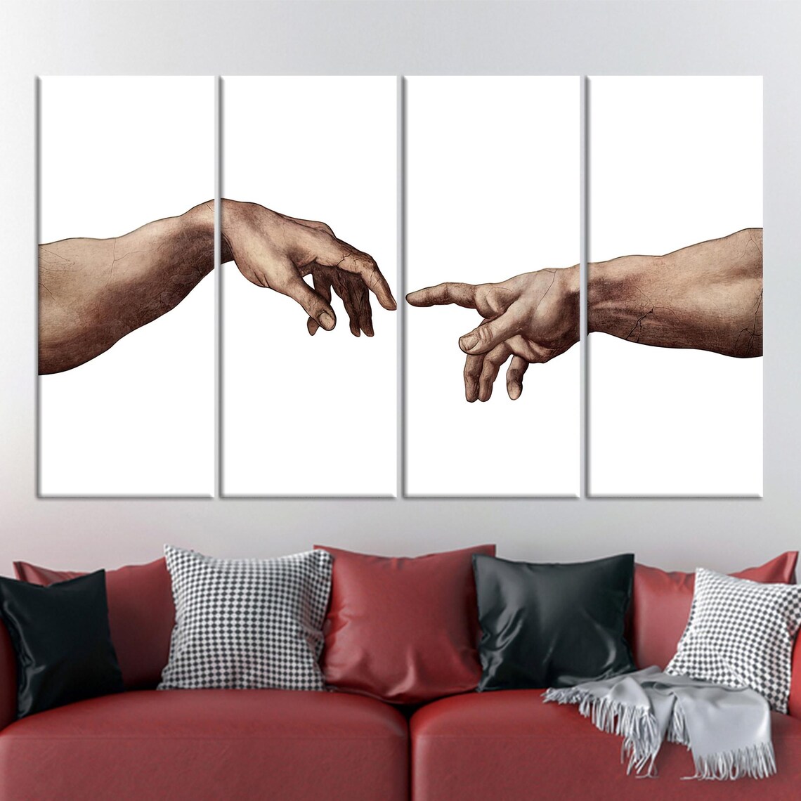 Creation Of Adam, Michelangelo Art Print - Image 2