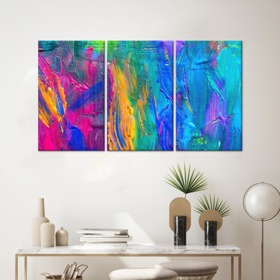 Color Glass Abstract Colorful Kitchen Decor - Image 4