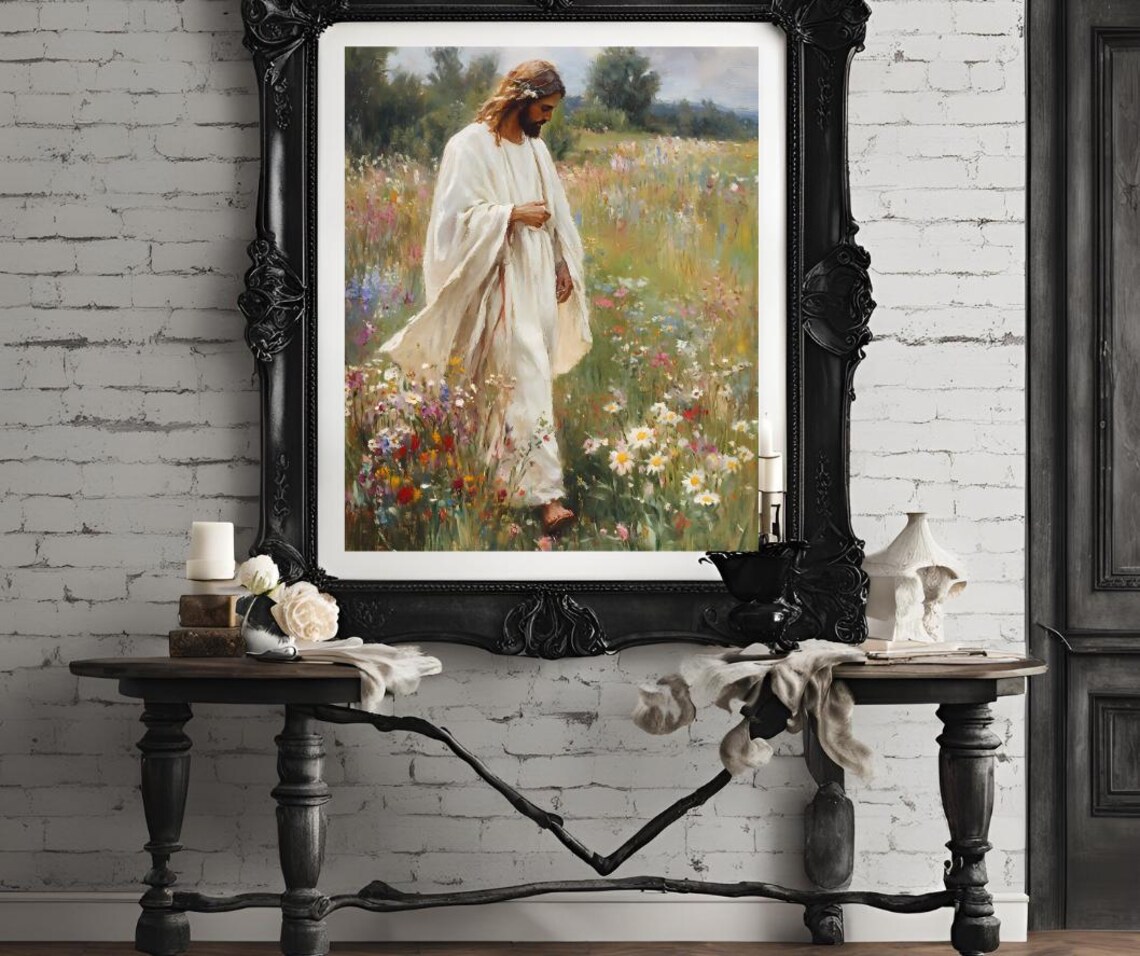 Jesus Leaves The 99 Christian Religious Art Print - Image 4