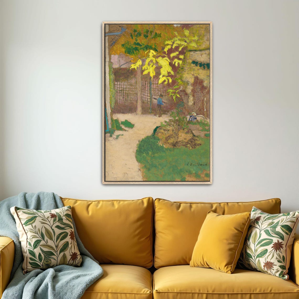 Vuillard Garden Scene With Two Figures Impressionist Painting Poster - Image 4