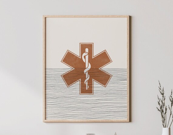 Boho Star Of Life, Minimalist Poster Illustration