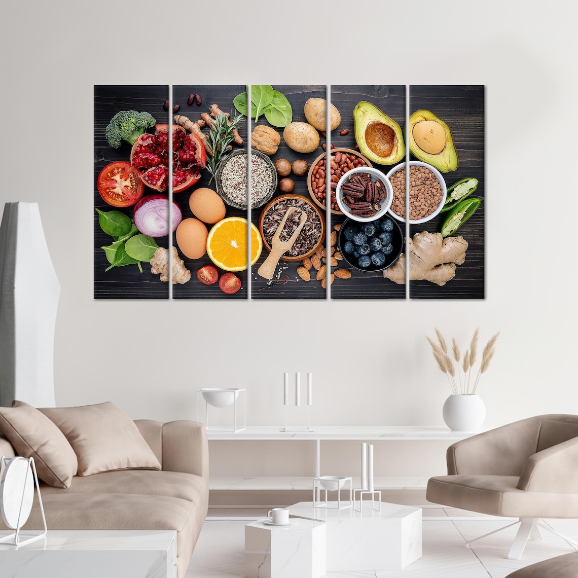 Fruits Vegetables Modern Art Print, Spice Art - Image 2