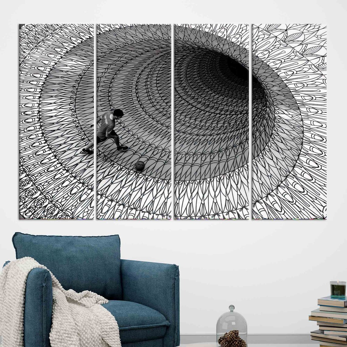 Optical Illusion Abstract, Modern Art Print - Image 3