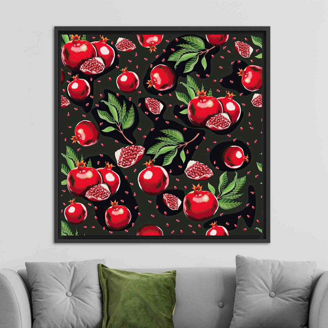 Pomegranate Art, Modern Kitchen Wall Decor - Image 3