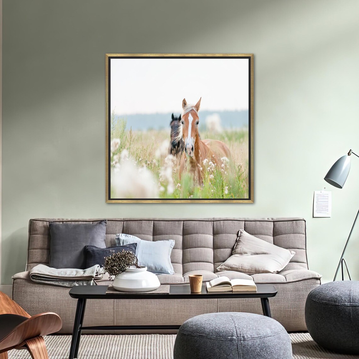 Boho Horse Artwork, Bedroom Decor Poster - Image 2
