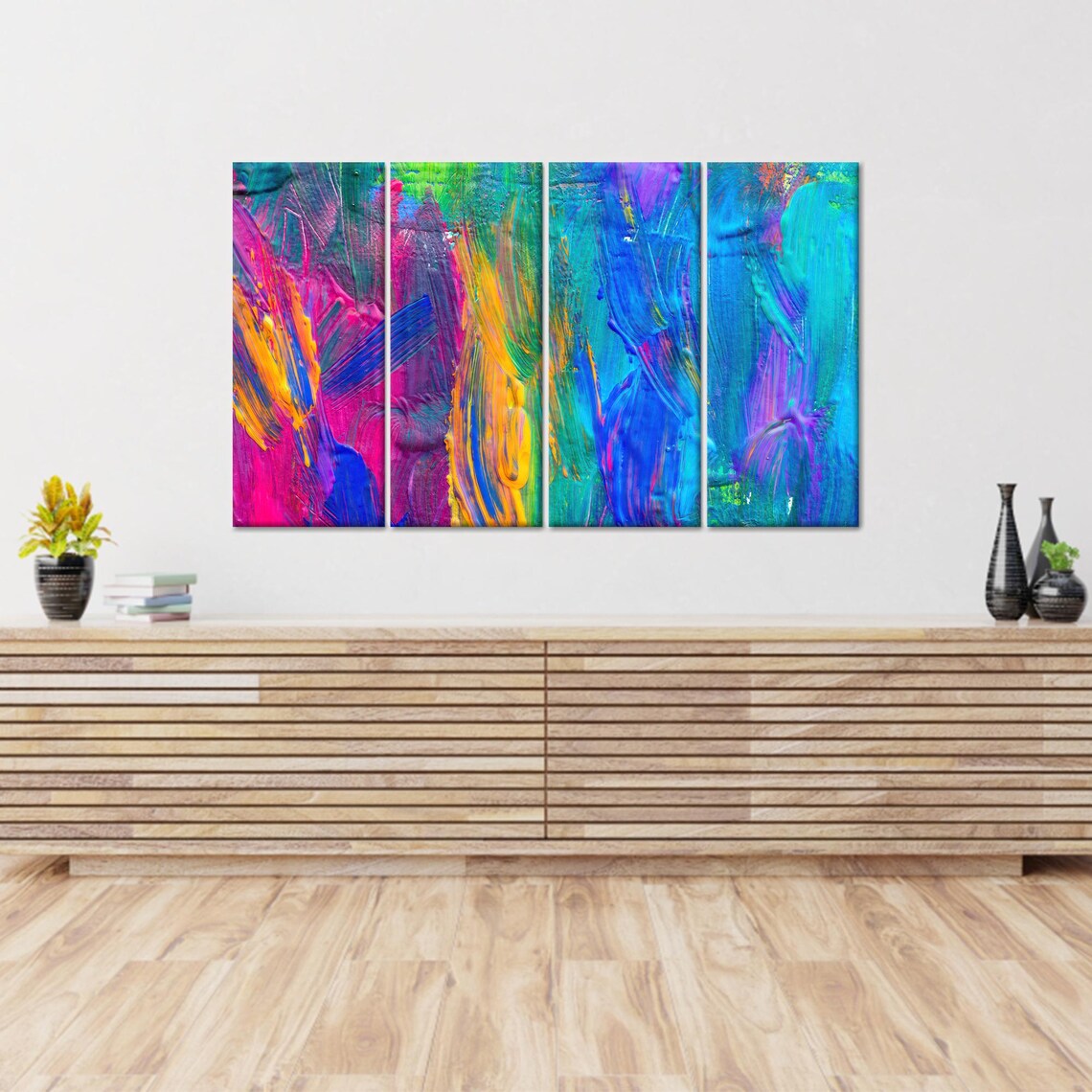 Color Glass Abstract Colorful Kitchen Decor - Image 3