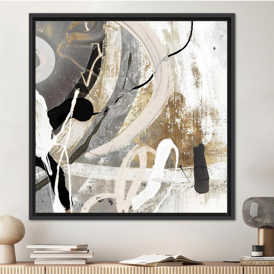 Contemporary Modern Abstract, Living Room Decor - Image 3