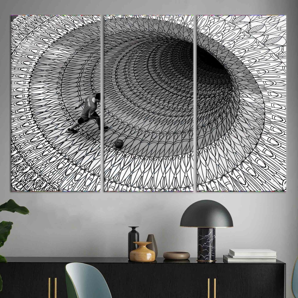 Optical Illusion Abstract, Modern Art Print - Image 4