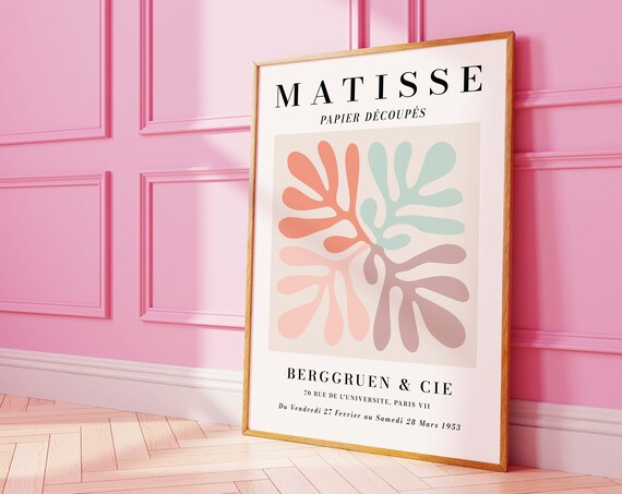 Matisse Papier Decoupes 1953 Exhibition Pastel Abstract Art Poster