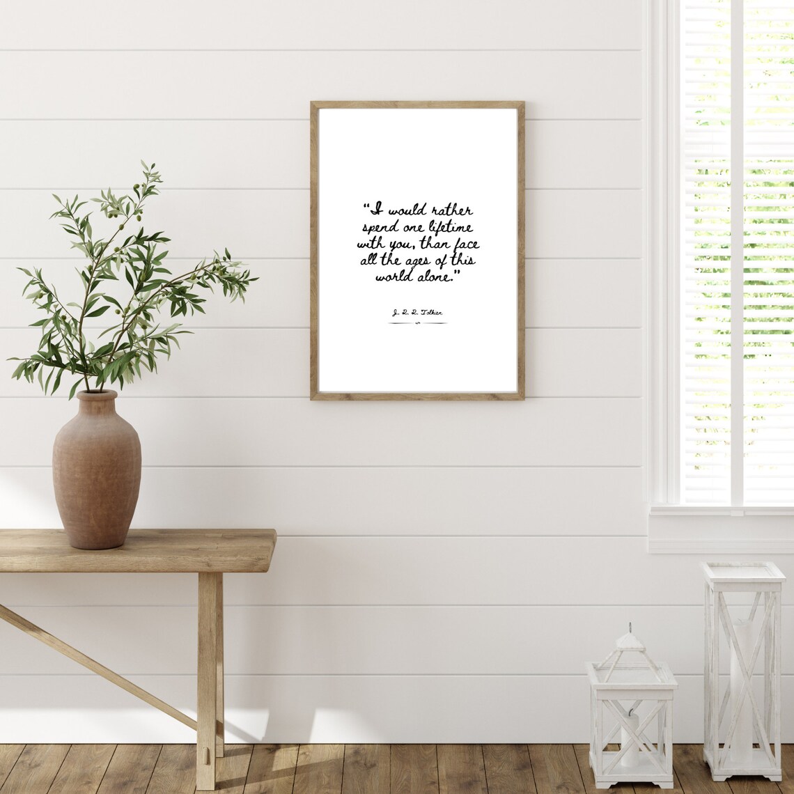 One Lifetime With You, J.R.R. Tolkien Quote Art - Image 2