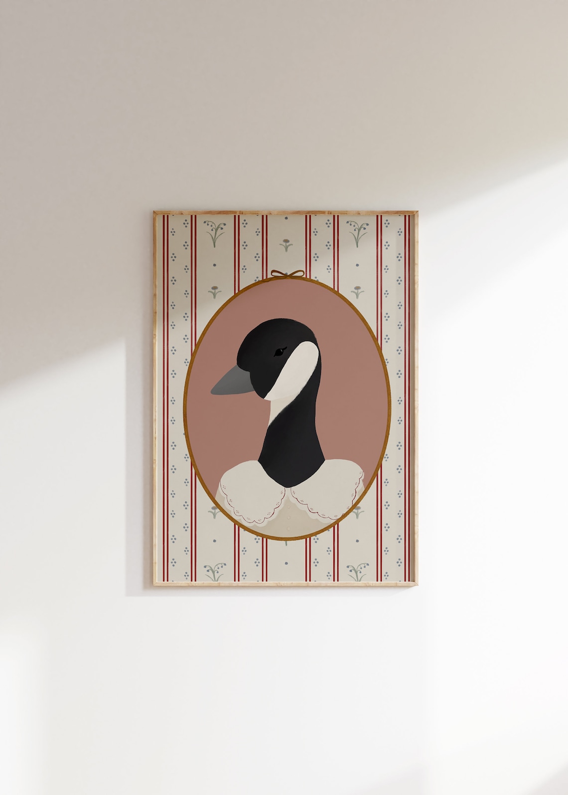 Canada Goose Abstract Vintage Goose Art Print