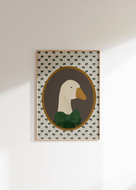Mother Goose Vintage Aesthetic Nursery Art Print