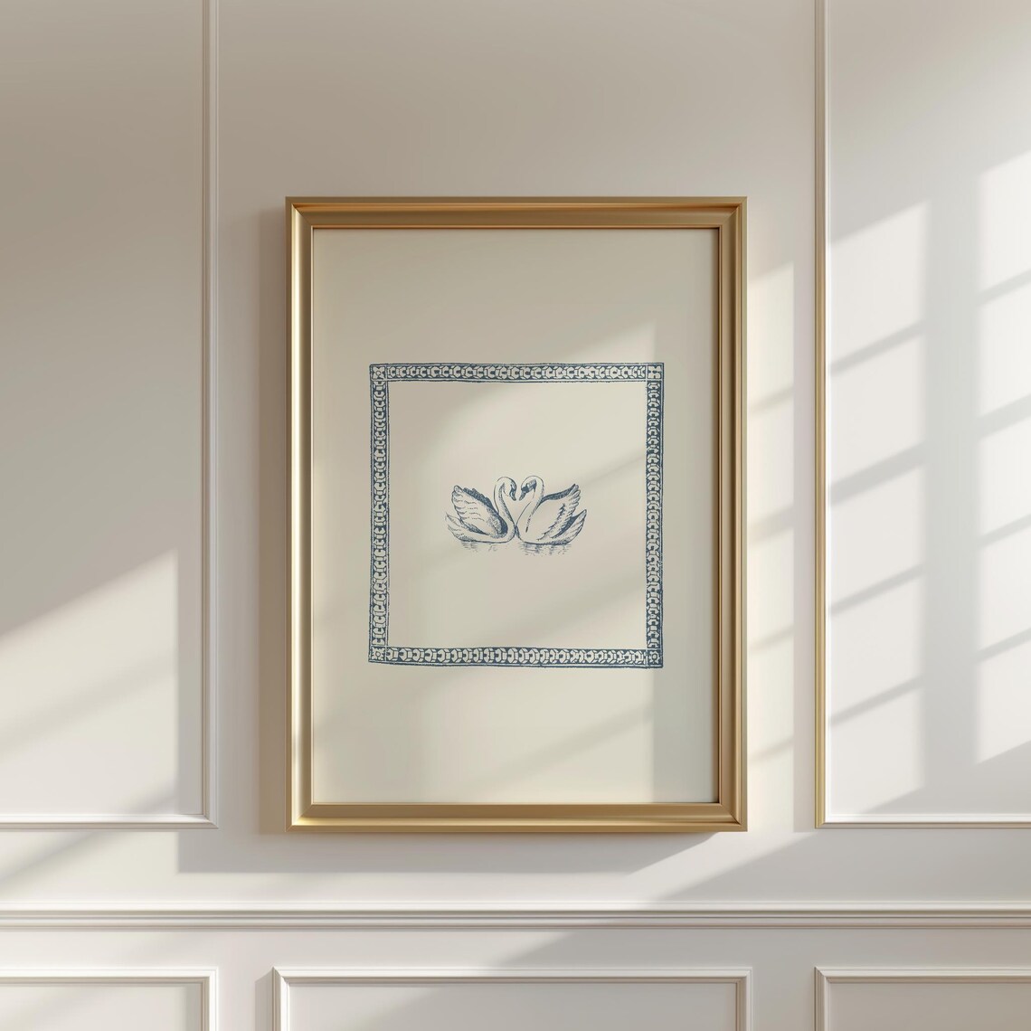 Minimal Swans Illustration, Nursery Art Print - Image 2