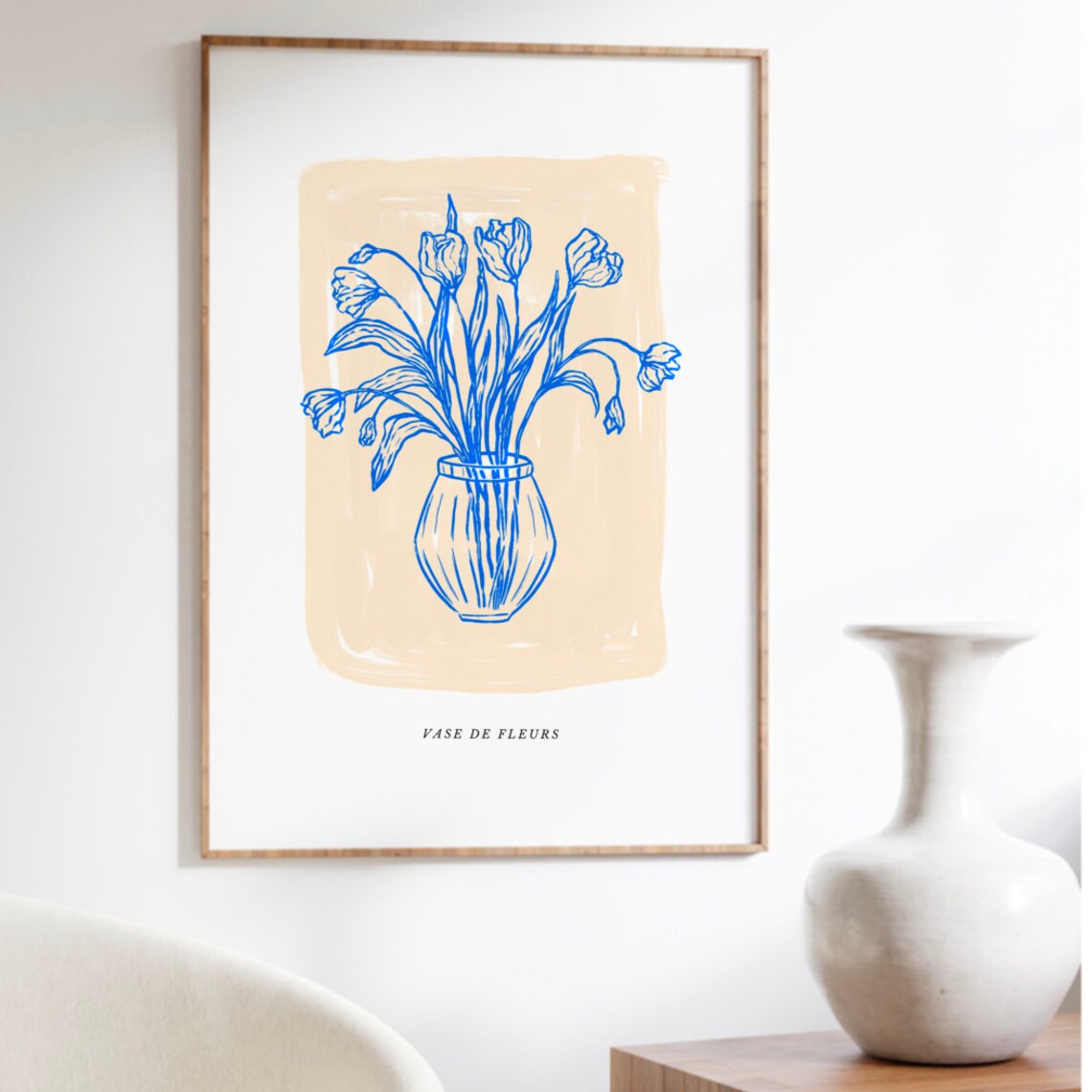 Vase De Fleurs Botanical Illustration Art Print - Image 2