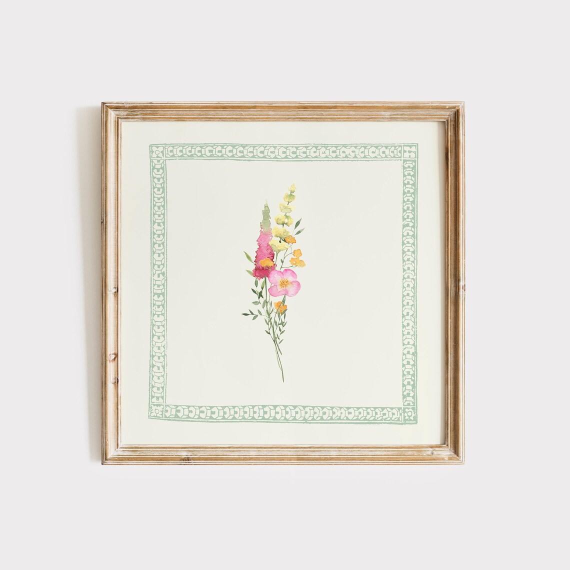 Minimal Floral Print, Cottage Nursery Wall Art - Image 3