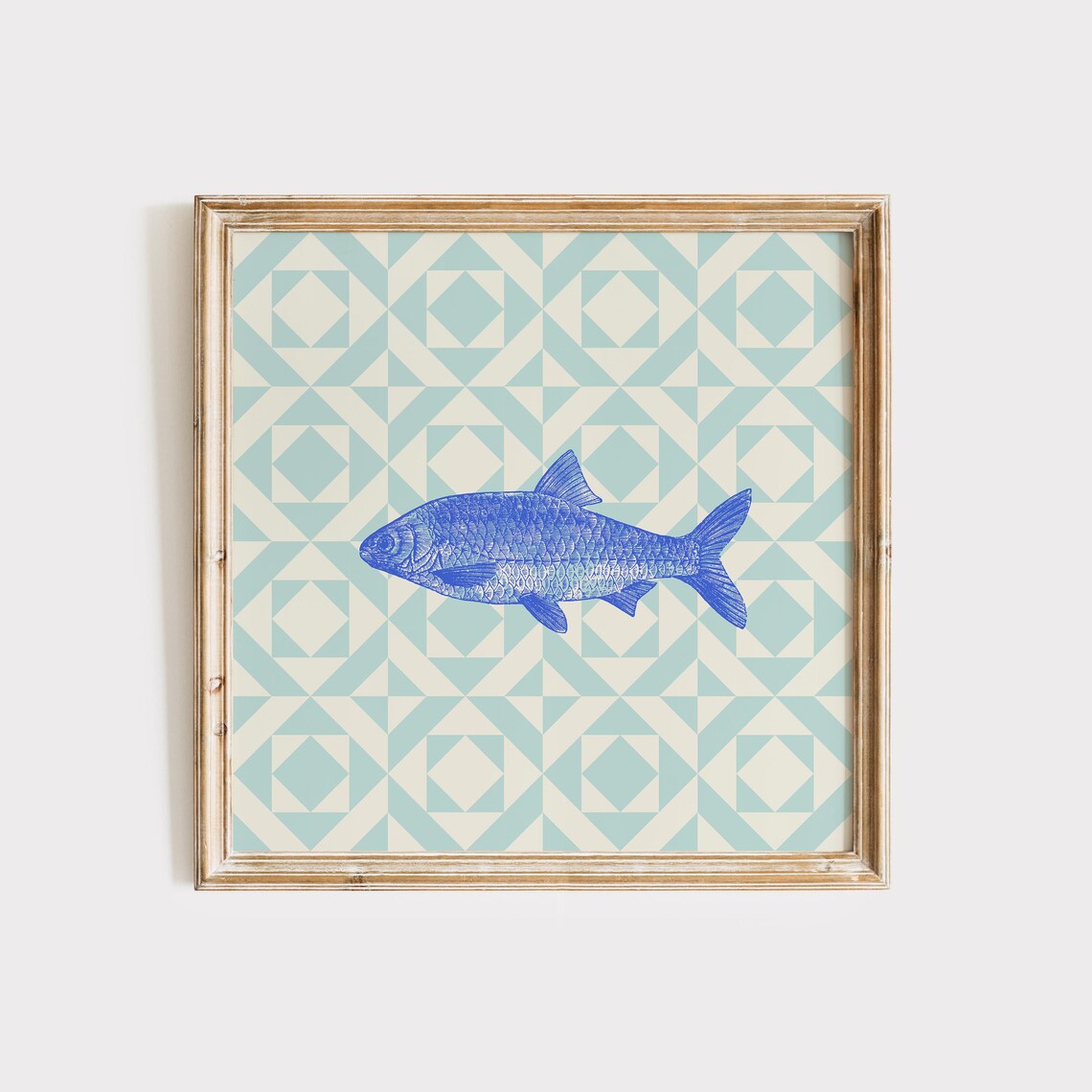 Quilted Fish Fun, Cottage Nursery Decor - Image 3
