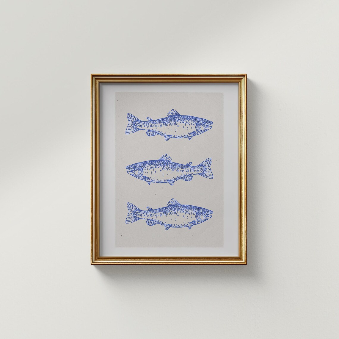 Catch Of The Day Vertical Coastal Art Print - Image 2